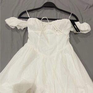 Fashion Nova White off the shoulder Dress